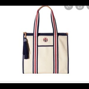 New Tory Burch Canvas Handbag